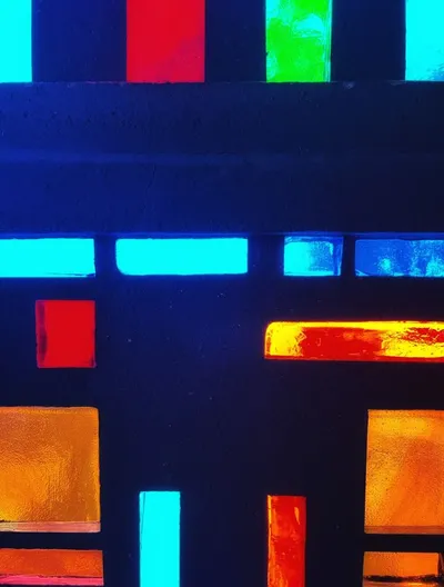 stained glass window - De Winter family house & office - 1958